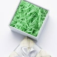 thumbnail image 4 of JWshufel Gift Basket Filler Shredded Crinkle Paper Decorative Gift Box Filler and Raffia Alternative Soft Protective Packaging for Party Decorations Crafts Hampers Green 3.5in, 4 of 4