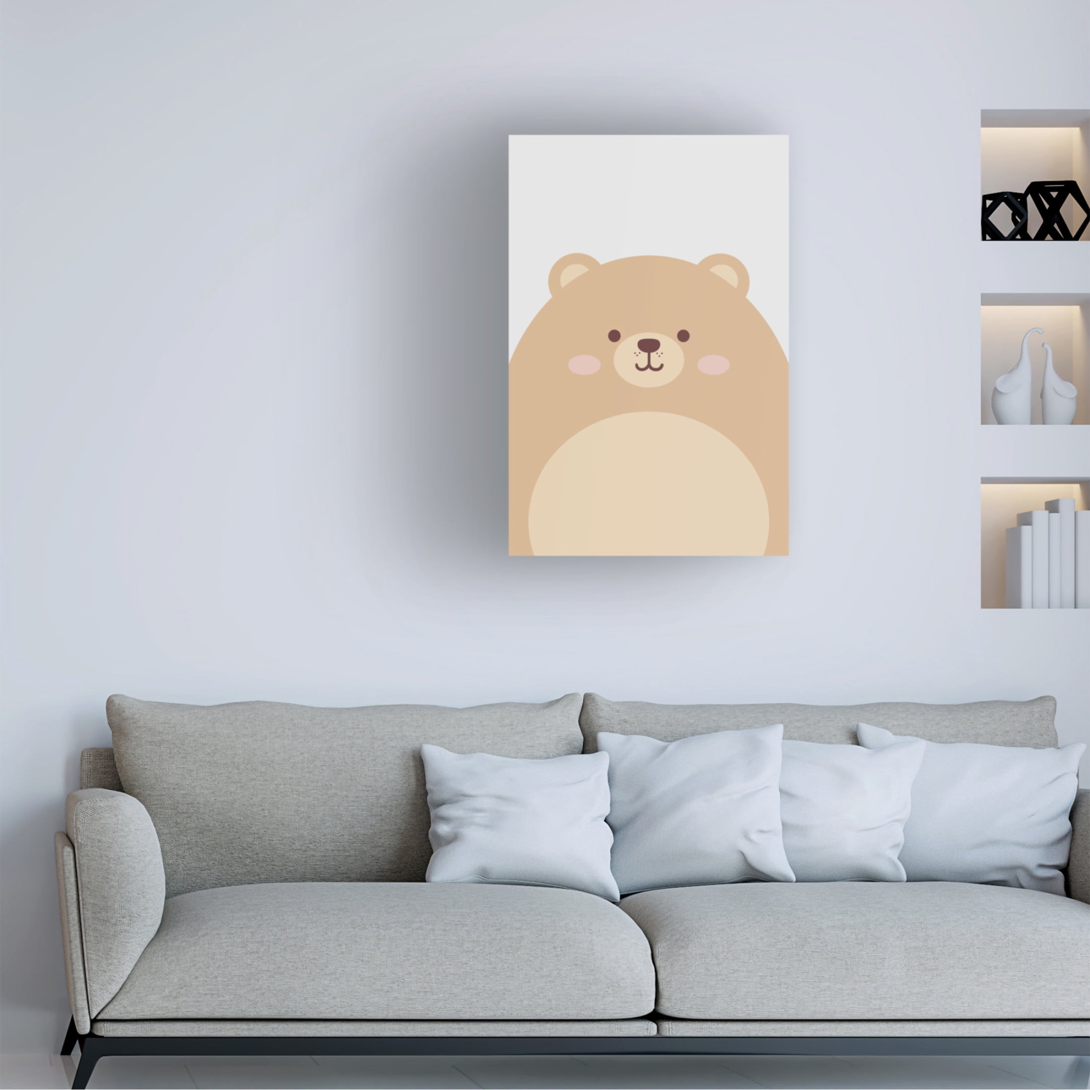 Trademark Fine Art Xuan Thai  Cute Bear Canvas Wall Art