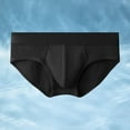 thumbnail image 2 of IWRICH Men's Soft Briefs Mid Rise Underwear Athletic Sports Breathable Stretchy Brief Black XL, 2 of 3