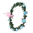thumbnail image 7 of opvise Rose Flower Crown Headband Wreath Party Wedding Bridal Garland Hairband Headwear, 7 of 7
