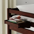 thumbnail image 3 of Arca Solid Wood Twin Over Twin Bunk Bed, Hanging Nightstand, and Underbed Storage Drawers in Espresso, 3 of 10