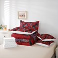 thumbnail image 6 of Erosebridal Rustic Lavender Black Kitten 7pcs Bedding Comforter Set,Red Black Purple Queen Bedding Sets For Girls Boys,Reversible, 6 of 7