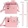 thumbnail image 4 of Bolsa de almacenamiento portátil para vasos de agua al aire libre, bolsa cruzada para portavasos, bolsa cruzada con agua, bolsa cruzada con portabotellas, cuero multifuncional con correa de hombro aju, 4 of 5