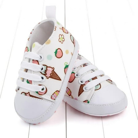 

[BRAND CLEARANCE!!!] 0-18M Baby Shoes Denim Sneaker Cotton Soft Anti-Slip Sole Marine Animal Newborn Infant First Walkers Toddler Casual Canvas Crib Shoes (Style A)