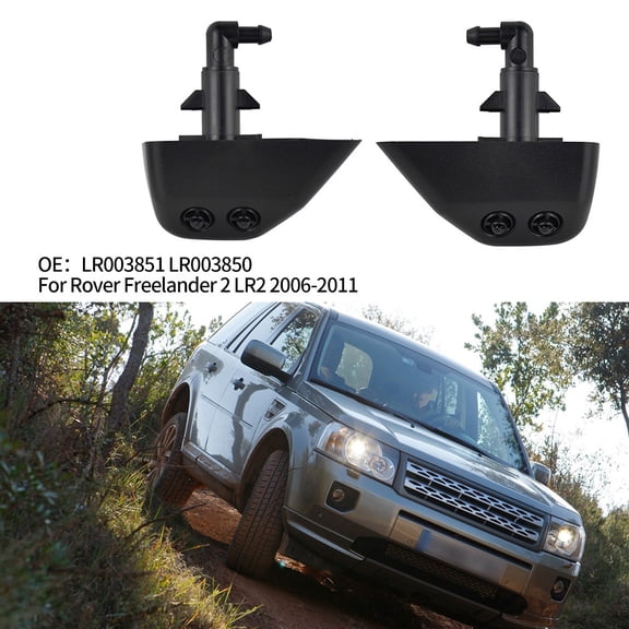 2Pcs Headlight Washer Nozzles for Land Rover LR2 LR003850 LR003851