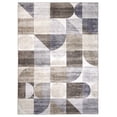 thumbnail image 3 of ReaLife Machine Washable Indoor Outdoor - Mat Rug Foldable Printed Thin Lightweight Cushioned Fade Resistant Patio Deck Dock Porch Pool Balcony Camping - Naya - Beige Brown Gray 4' x 6', 3 of 11
