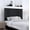 Black, variant on Farmhouse Style Wood Panel Headboard in Black - Full Size