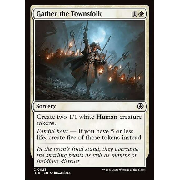 MtG Innistrad Remastered Common Gather the Townsfolk #23