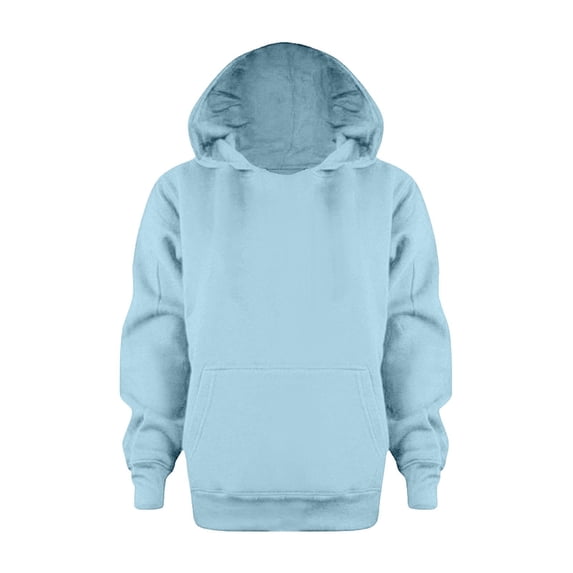 Tisuna Toddler Hoodies Boys Casual Long Sleeve Hoodie Teen And Youth Solid Color School Wear Pullovers Size 11-12 Years