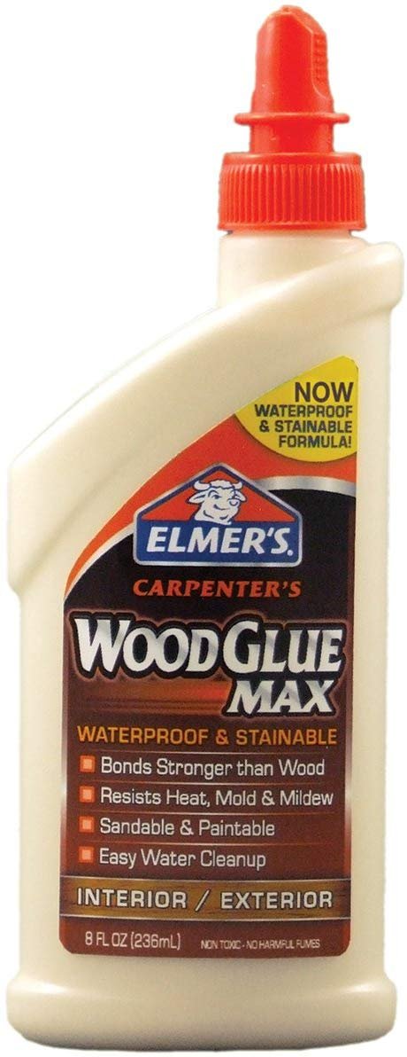 Elmer's Products, Inc Elmer's E7300 Carpenter's Wood Glue Max, 8 Ounces, 8 oz, Tan