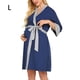 thumbnail image 2 of Minnieouse Vestido de punto de maternidad Mujeres embarazadas Pijamas de manga larga Elástico Enfermería Lactancia Camisón Entrega Ropa de dormir Accesorios de disfraces L Minnieouse AP019008-03, 2 of 6