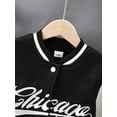 thumbnail image 5 of 11t Kid Boys Tops 12t Big Boys Fashion CHICAGO Embroidery Color Block Baseball jacket Sizes 7-15, 5 of 9