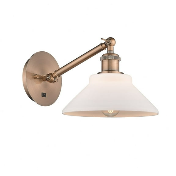 317-1W-AC-G131-LED-Innovations Lighting-Orwell - 1 Light Wall Sconce In Industrial Style-9.38 Inches Tall and 8.38 Inches Wide Antique Copper Matte