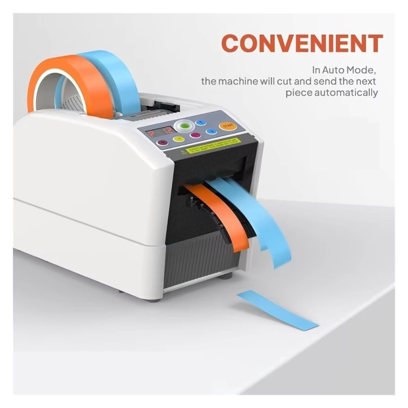 Ribbon Cutting Machine, Upgraded Automatic Tape Dispenser with 6-60mm Width