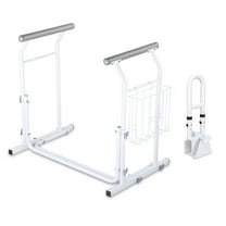 Yescom Bathtub Grab Bar with Toilet Safety Rail Combo Adjustable for Seniors