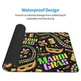 thumbnail image 3 of Naloa Mardi Gras3 Gaming Mouse Pad Large Mouse Mat Long Extended Desk Pad Non-Slip Rubber Mice Pads Stitched Edges Thin Pad (16x29.5 Inch), 3 of 8