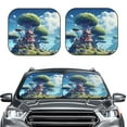thumbnail image 2 of Saiise Fantasy Treehouse Planet Scene for Foldable Car Sun Shades (2-Pack) Offer Sun Protection with an Easy-fold Design for Convenient Windshield Shading-Large, 2 of 6