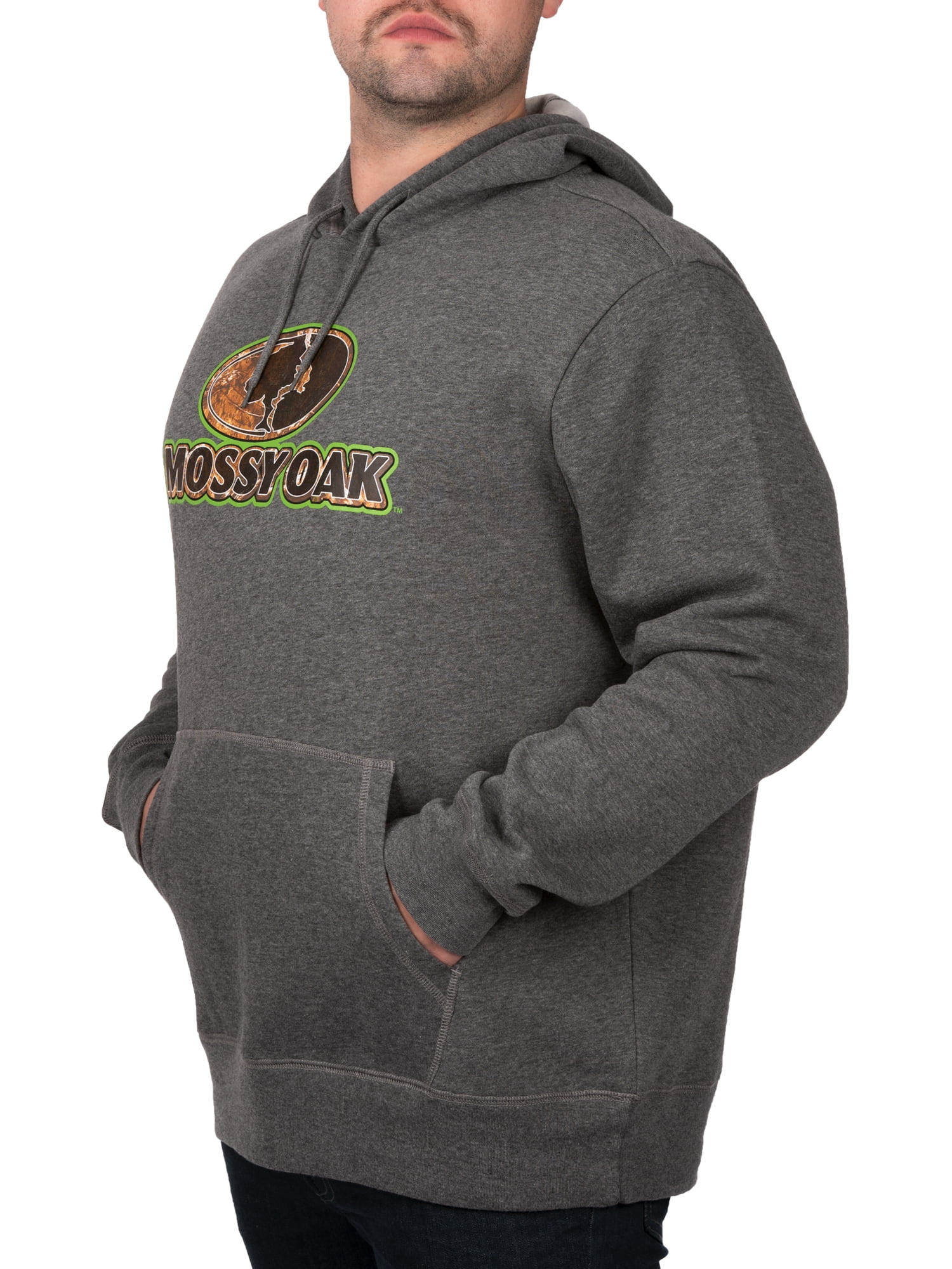 Mossy Oak Charcoal Knockout V2 Men Graphic Hoodie, L
