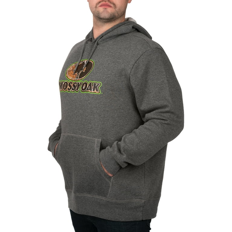 Mossy Oak Charcoal Knockout V2 Men Graphic Hoodie, XL 