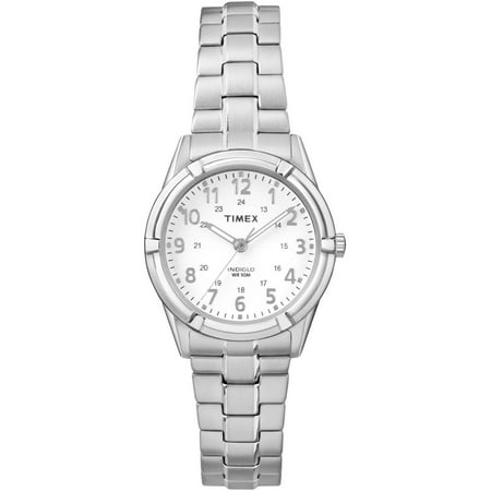 Timex Women's Easton Avenue Watch, Silver-Tone Stainless Steel Expansion Band