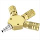 thumbnail image 2 of Colector de Aire Hexagonal de 3 Vías con 3 Piezas de Acoplador y Tapón Industrial de Acero, Manguera de Colector de Compresor de Aire A, 2 of 5
