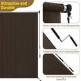 thumbnail image 6 of A-Lion Cordless 200 GSM HDPE Fabric Roller Blinds, Dark Brown, 6" x 8", 6 of 8