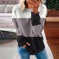 thumbnail image 1 of ICHUANYI Clearance Women's Fashion Printed Loose T-shirt Long Sleeves Blouse Round Neck Casual Tops Sweatshirt Hoodies(White, L) ICHUANYI WER2023081511053, 1 of 5
