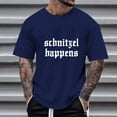 thumbnail image 2 of Razzly Men's Graphic T Shirts Casual Short Sleeve Tee Comfortable Summer Round Neck Top for Daily Wear with Unique Print(Dark Blue,L), 2 of 6