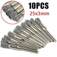 thumbnail image 2 of 10Pcs 5*3Mm Stainless Steel Wire Brush Mold Grinder Handle Electric Rotary Drill, 2 of 8