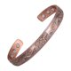 thumbnail image 5 of 2 pulseras magnéticas de cobre de drenaje linfático para mujeres y hombres, terapia de artritis para alivio del dolor del túnel carpiano, joyería de cobre sólido, regalo de salud, pulsera de cobre de ciruela de moda oso de fresa Electrónica, 5 of 5