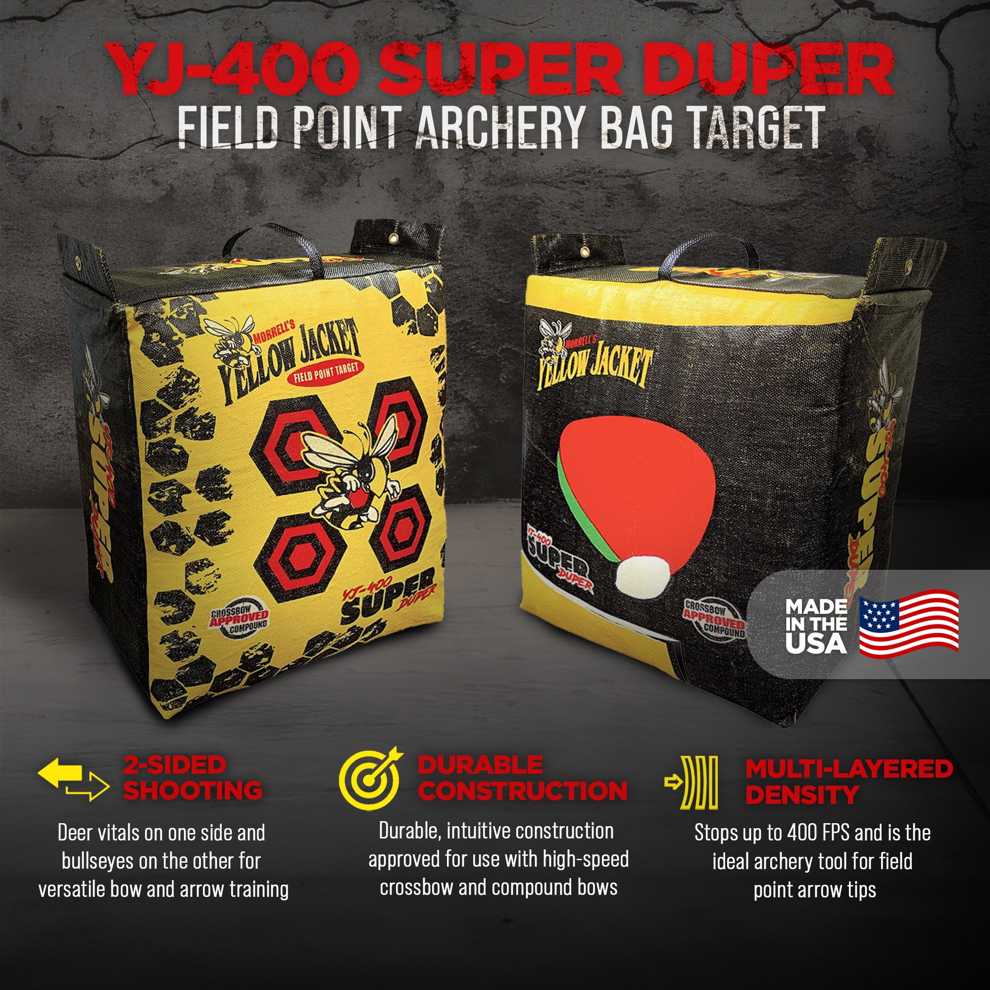 Morrell Yellow Jacket Field Archery Bag Target w/ Bow Shooting Stand