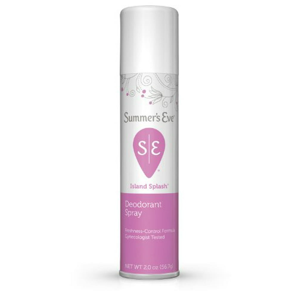 2 Pack Summer's Eve Feminine Deodorant Spray Island Splash 2 oz Each