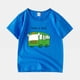 thumbnail image 4 of Gibobby Blusa Manga Larga Niños Verano niños pequeños niños niñas dibujos animados diseño de coche estampados Casual Tops para niños ropa bebé mangas para niños y niñas(Verde, 4-5 Años), 4 of 5