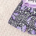 thumbnail image 6 of Tiijoy Toddler Girls Outfits Butterfly Print Short Sleeve T Shirt and Shorts Set, Sizes 4-5, 6 of 6