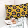 thumbnail image 4 of Gaeub Retro Vinyl Records Print Double Sided Plush Decorative Throw Pillow Cover, Sofa Cushion Cover, Plush Cushion Cover，Excluding Pillow Core-16"x24", 4 of 6