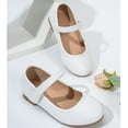 thumbnail image 7 of Tween Girls Dress Shoes Mary Jane Low Shoes Ballerinas Princess Shoes Wedding Shoes Flat Shoes Weddings Birthday Parties Campus for Kids Size 11-12T, 7 of 7