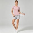thumbnail image 4 of WERYOUNG Performance Short Sleeve T Shirts For Women Breathable Athletic Workout Tees Versatile Tops M, 4 of 6
