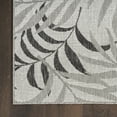 thumbnail image 5 of Nourison Garden Oasis Indoor/Outdoor Grey 9' x 12' Area Rug (9x12), 5 of 9