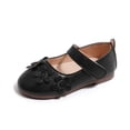 thumbnail image 4 of ITSAME Girls Sandals, Cute Flower Closed Toe Ankle Strap Kids Fashion Lightweight Soft Sole Shoes Black 8(Little Kids), 4 of 6