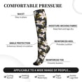 thumbnail image 3 of Lsque Lilies Flowers Pattern Sport Compression Socks for Men & Women 15-20 mmHg Knee High Nurse Pregnant Running Medical and Travel Athletic, 3 of 6