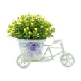 thumbnail image 4 of Cesta de flores contenedor triciclo contenedor de flores duradero planta en maceta simulada Amarillo, 4 of 9