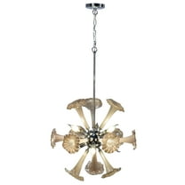Dale Tiffany Yuri 6-Light Hand Blown Art Glass Chandelier