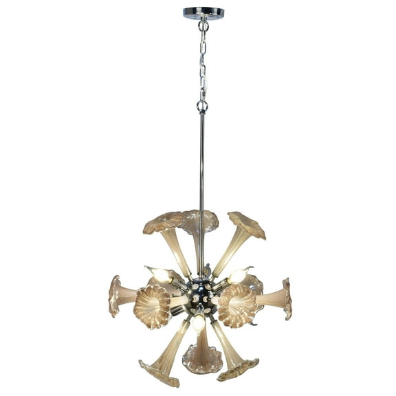 Dale Tiffany Yuri 6-Light Hand Blown Art Glass Chandelier
