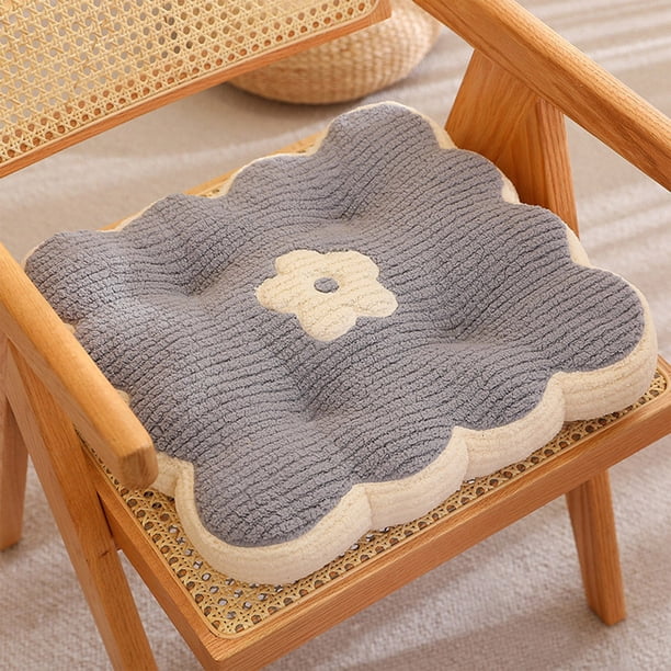 Cojín para Silla Súper Suave y Resistente - 40X40 Cm. Cómodo y Transpirable, Ideal para Cocina, Comedor, Sala de Estar o Dormitorio. Disponible En Gris, Rosa, Amarillo, Azul, Marrón, Verde y Morado.