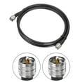thumbnail image 2 of Uxcell 2Pcs RG8 CB Coax Cable Jumper Cable con conectores macho Pl-259 Antena CB de baja pérdida para CB/Ham Radio 0.9m/3ft, 2 of 4