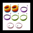 thumbnail image 1 of 14 Piezas de Molde Redondo de Silicona para Hacer Huevos Colores, Herramienta para Hacer Panqueques, Molde para Huevos Escalfados, Molde para Anillos de Huevos para Cocinar, 1 of 7