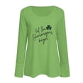 thumbnail image 4 of St. Patrick's Day Tops for Women Casual Shirt Green Long Sleeves Plus Size Fall Outfits Clothes, 4 of 4