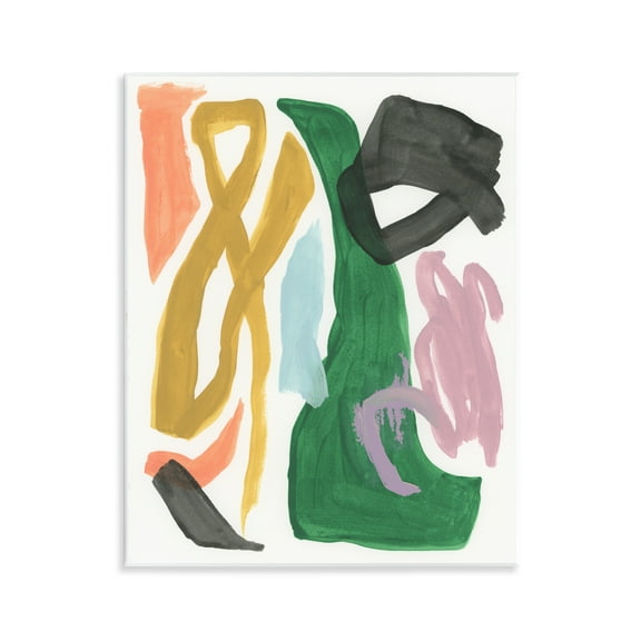 Stupell Industries Contemporary Modern Shapes Abstract Painting Unframed Art Print Wall Art, 11 x 14