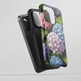 thumbnail image 5 of Hydrangea Floral For All iPhone Series Protective Phone Case Botanical Theme Multi-Color on Black, 5 of 7