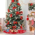 thumbnail image 4 of FMSHPON Christmas Snowflakes Background Xmas Christmas Tree Skirt Stand Mat for Holiday Party Decoration Indoor Outdoor 36 inches, 4 of 6
